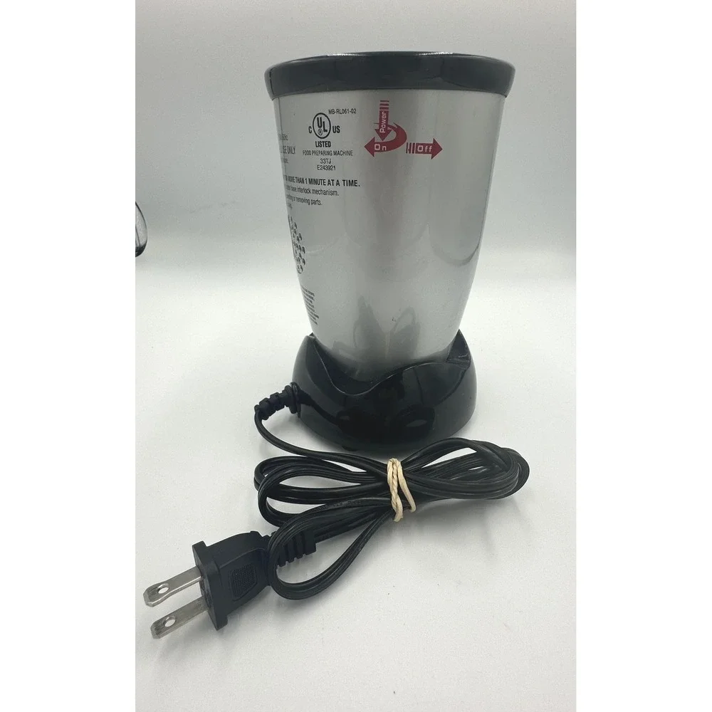 Magic Bullet MB1001 Personal Blender Motor‎ Base Replacement Silver Black Works